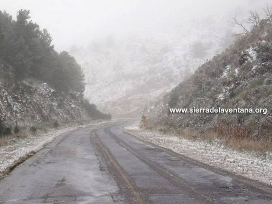 Ha nevado en las Sierras de la Ventana