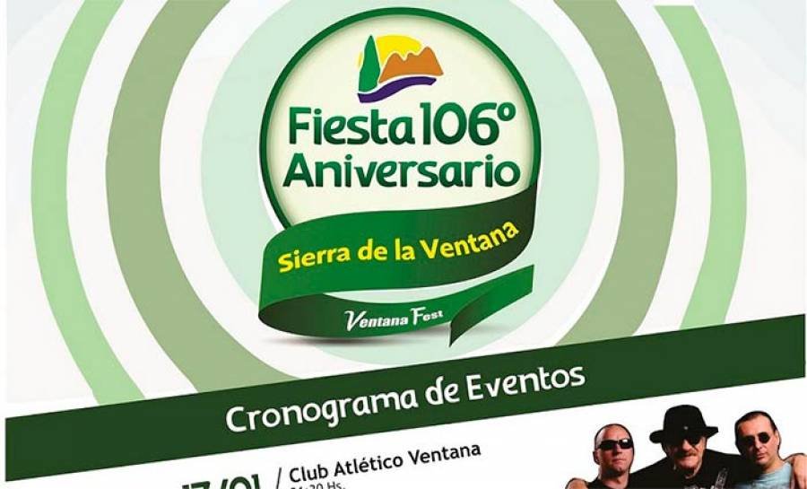 Se preparan los festejos del 106° Aniversario de Sierra de la Ventana