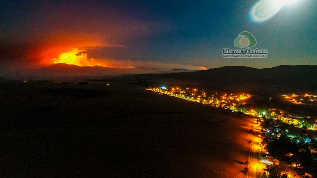 Incendio en Sierra de la Ventana