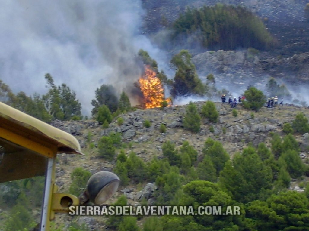 Incendio 2007 Sierra de la Ventana