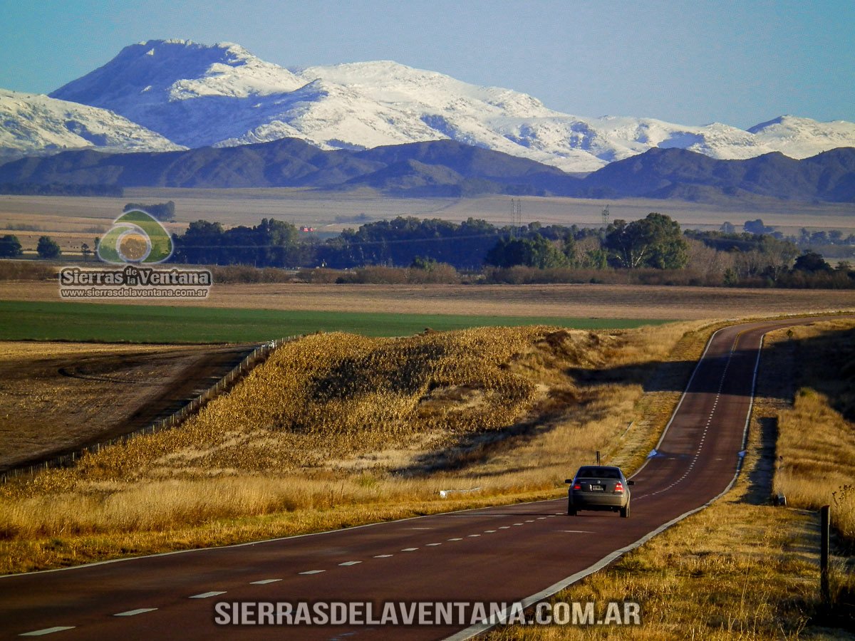 Ruta 51 rumbo a Sierra de la Ventana